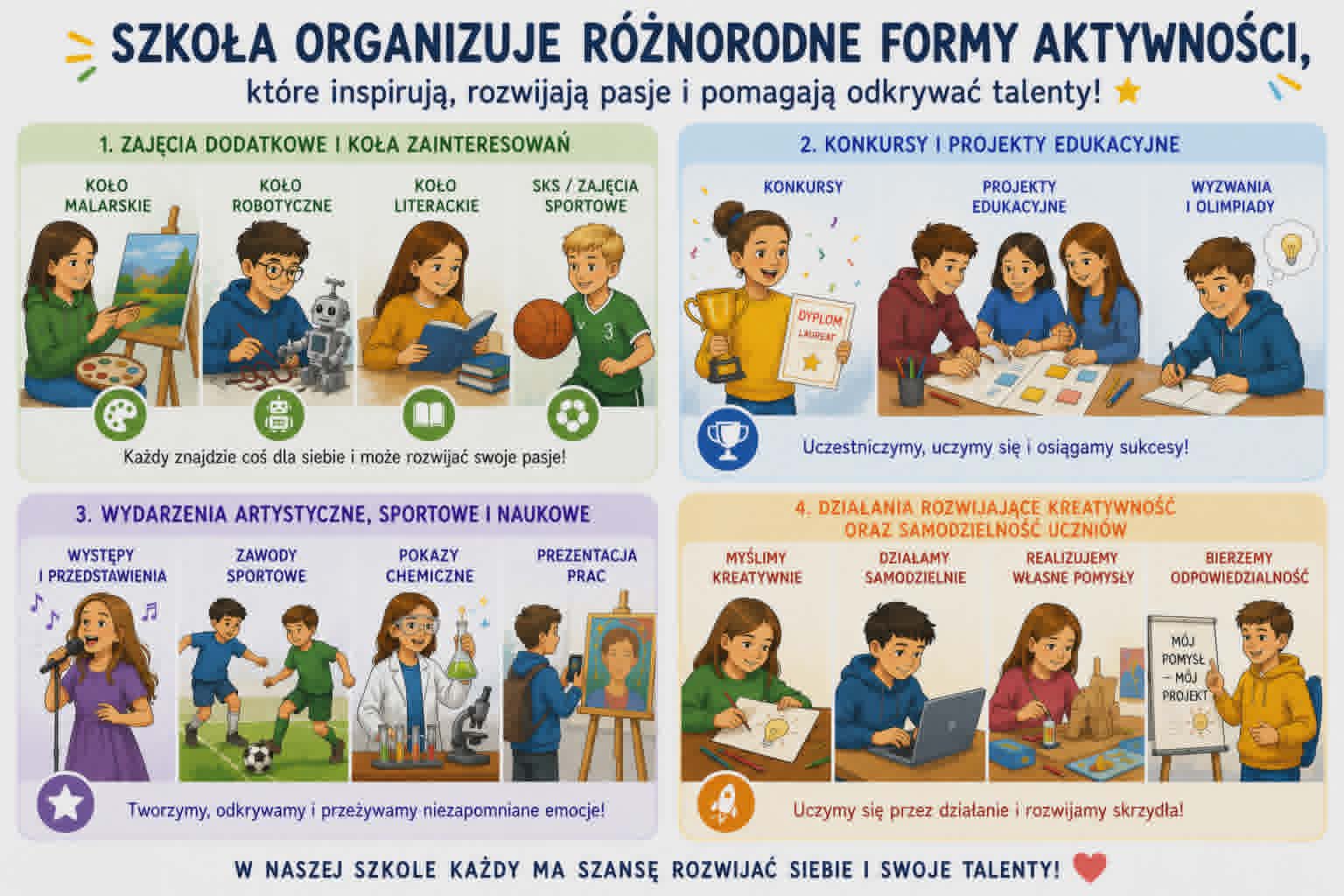 R&oacute;żnorodne formy aktywności