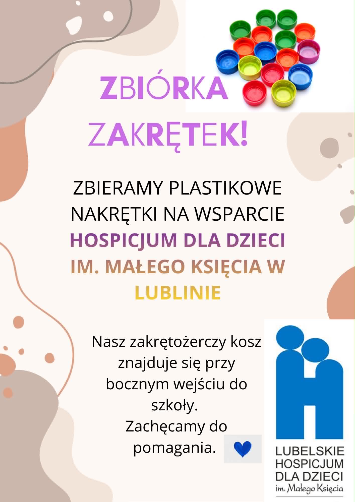Plakat zbi&oacute;rka zakrętek