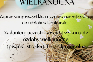 Plakat konkurs wielkanocny