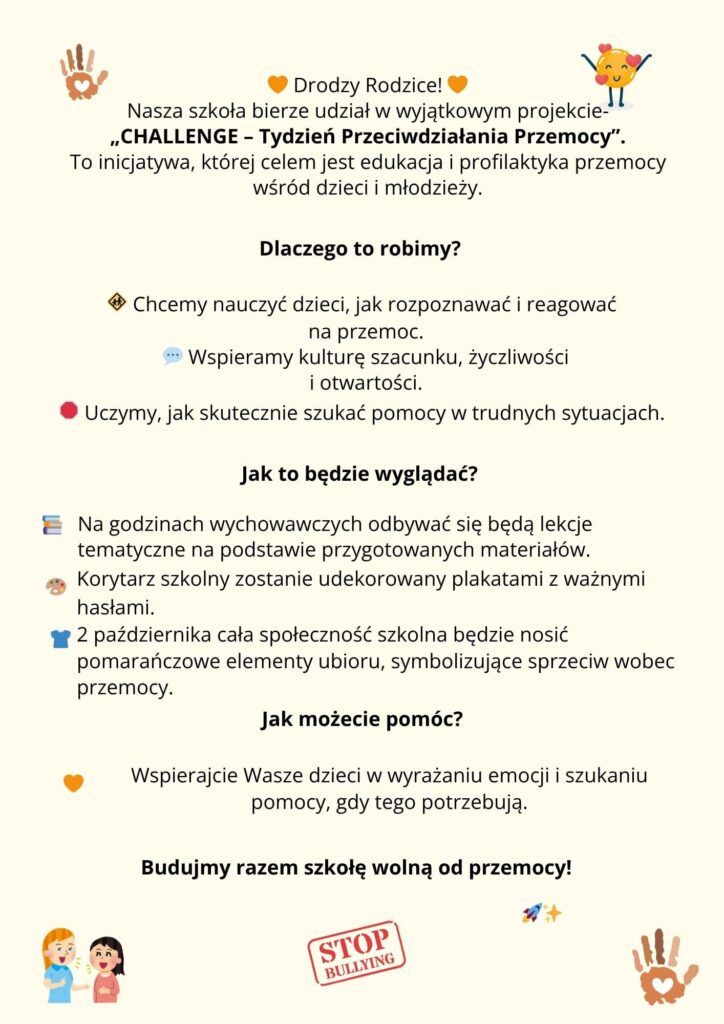 CHALLANGE &ndash; Tydzień Przeciwdziałania Przemocy