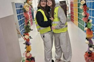 Maja Mazurek i Julia Gryka Przewodniczące Samorządu Uczniowskiego