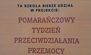 Challenge- Pomarańczowy Tydzień Przeciwdziałania Przemocy